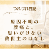 原因不明の腰痛と、思いがけない救世主のはなし